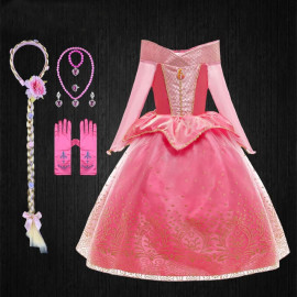 Sleeping Beauty Blue Dress Vestido De Aurora La Bella Durmiente         - Ekakids
