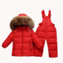 Модный детский зимний комплект NZK-007-3, цвет красный